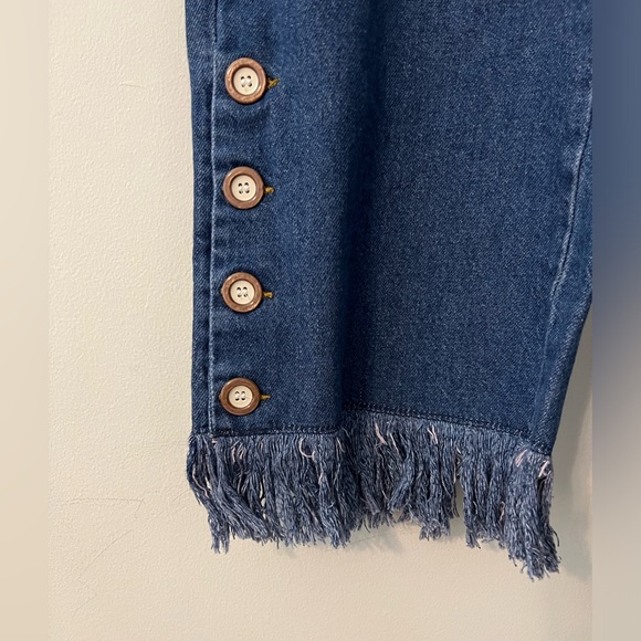 ANTHROPOLOGIE AZULU FRINGE WIDE LEG JEANS🌹 - Picture 5 of 8